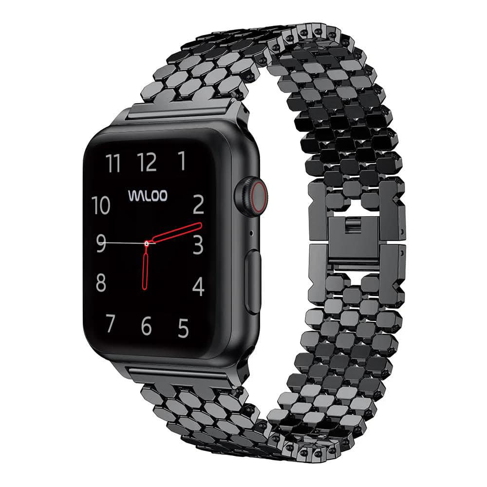 Waloo - Honeycomb Pattern Band For Apple Watch - Black price history on PriceWatchPro