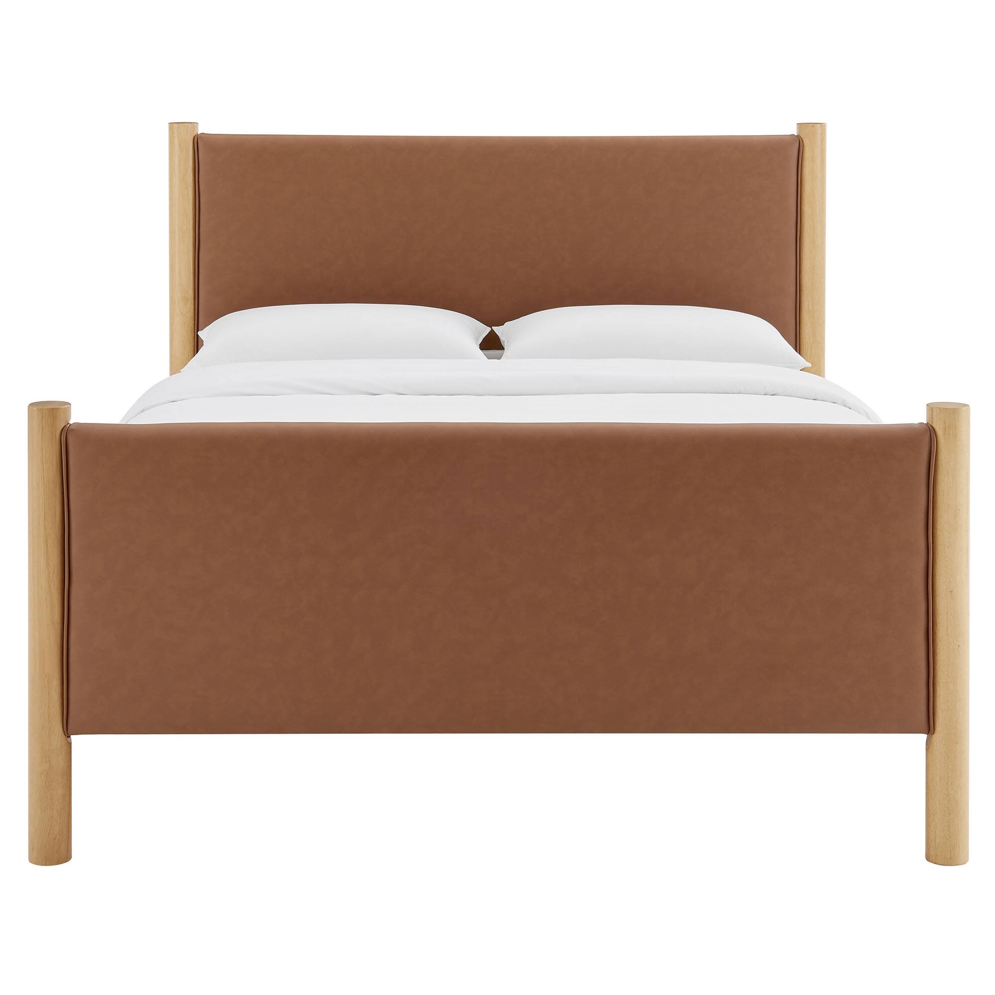 Alt View 2. Modway - Alva Queen Wood Canopy Platform Bed - Brown.