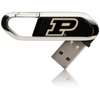 Front. Keyscaper - Purdue Boilermakers 16GB Clip USB Flash Drive - Multicolor.