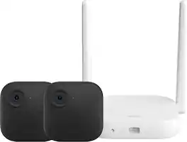 Blink - Outdoor XR+ — Extended Range Battery-Powered Outdoor 4 Camera with 10x security coverage — 2 camera system - Black