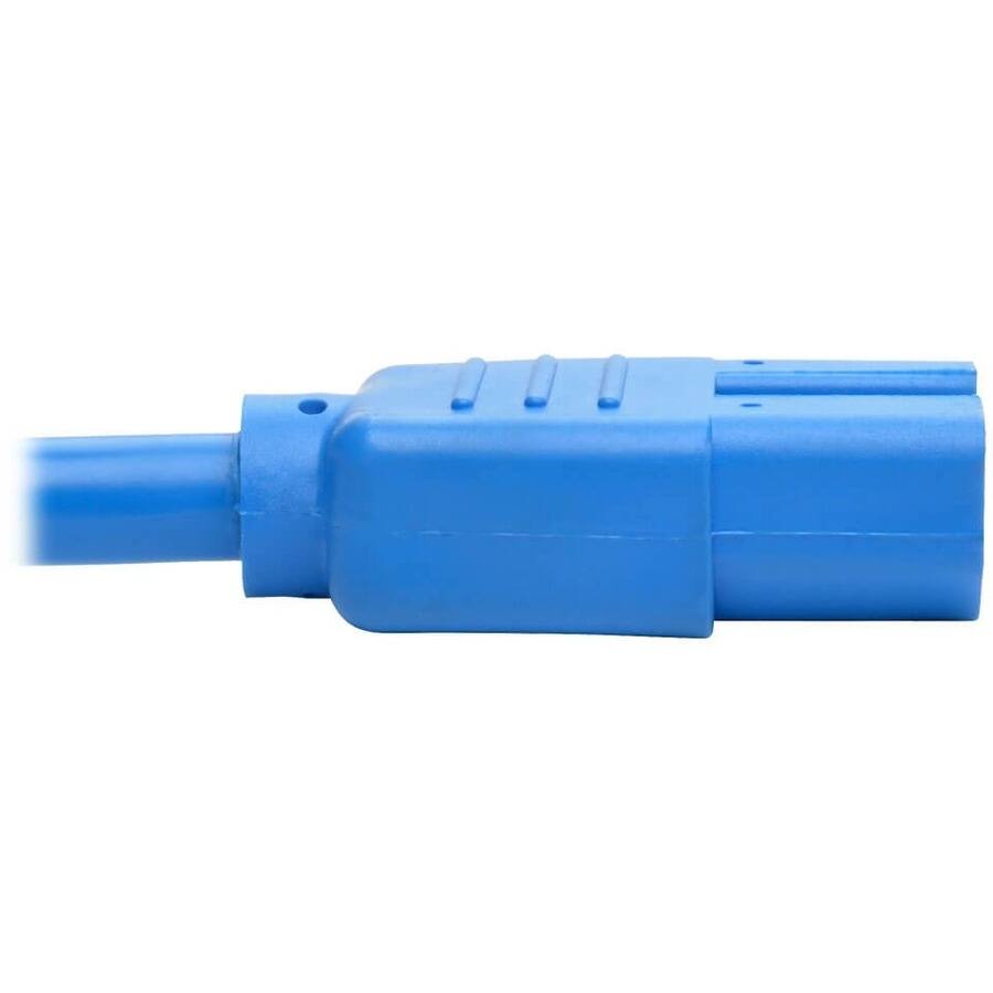 Alt View 2. Tripp Lite - Eaton Tripp Lite Series Power Cord C14 to C15 - Heavy-Duty, 15A, 250V, 14 AWG, 6 ft. (1.83 m), Blue - For PDU, UPS - 250 - Blue.