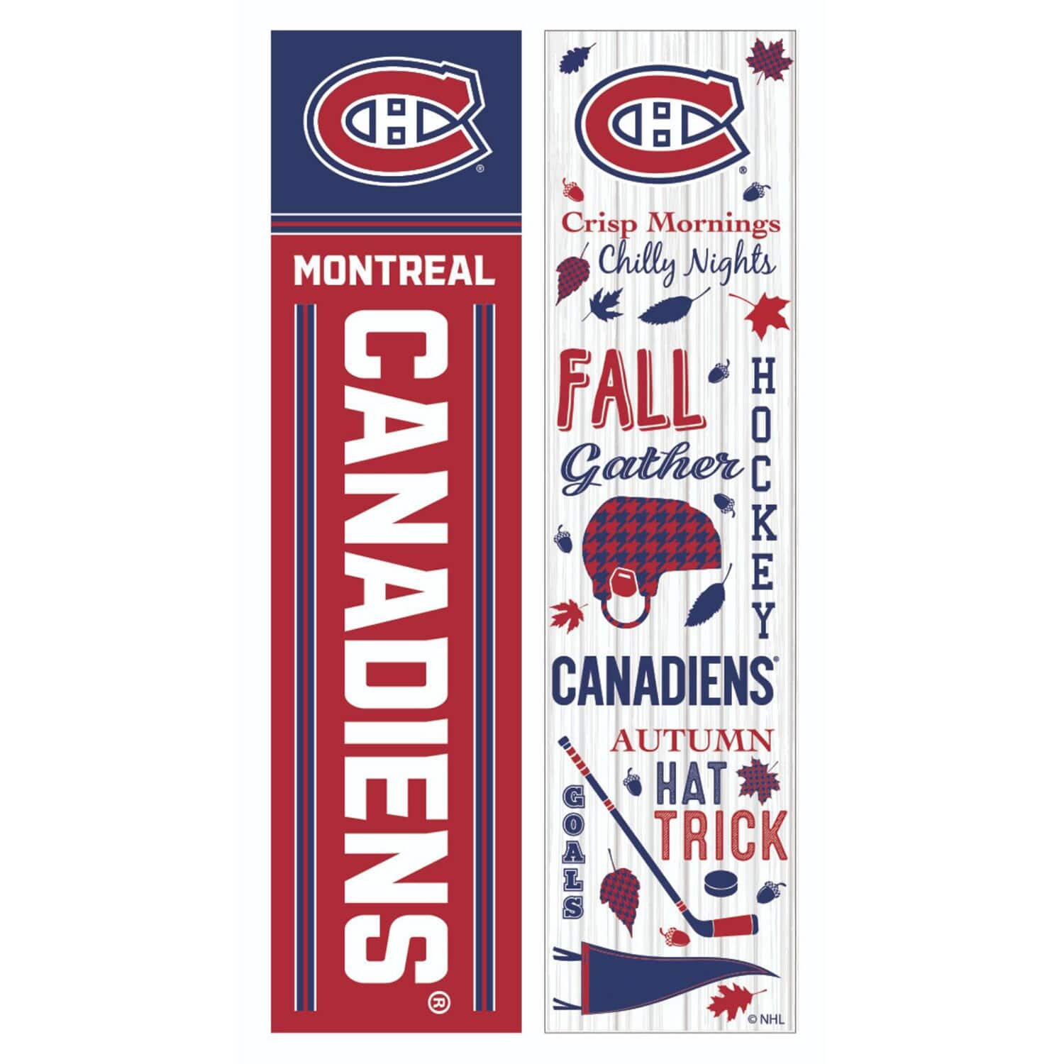 Evergreen Enterprises - Montreal Canadiens 47" Double Sided Fall Leaner Fan Sign - Multicolor