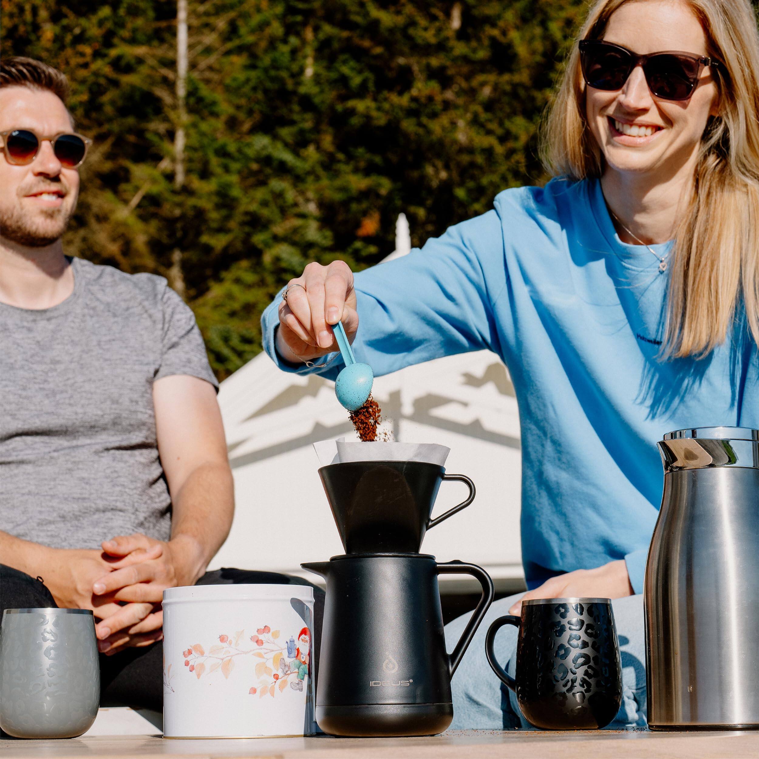 Dapper Styles Insulated Pour Over Coffee Maker Set Stainless Steel Pot ...