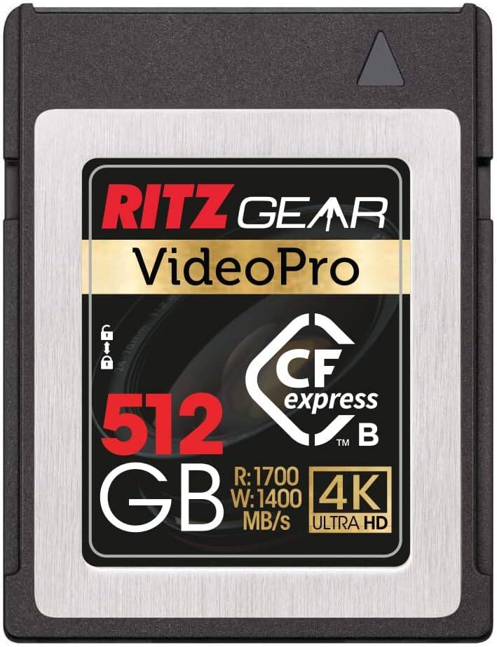 RITZ GEAR VideoPro CF express B 512 GB R: 1700 W: 1400 4K ULTRA HD MB/s
