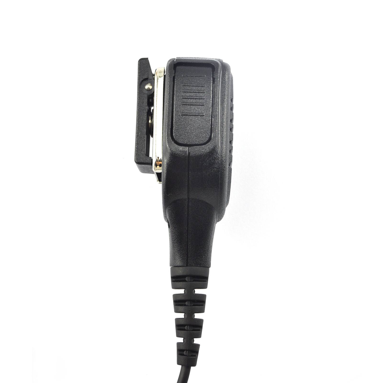 Angle. ProMaxPower - PTT Shoulder Speaker Mic for Kenwood, Baofeng, Retevis & Other Radios - Black.
