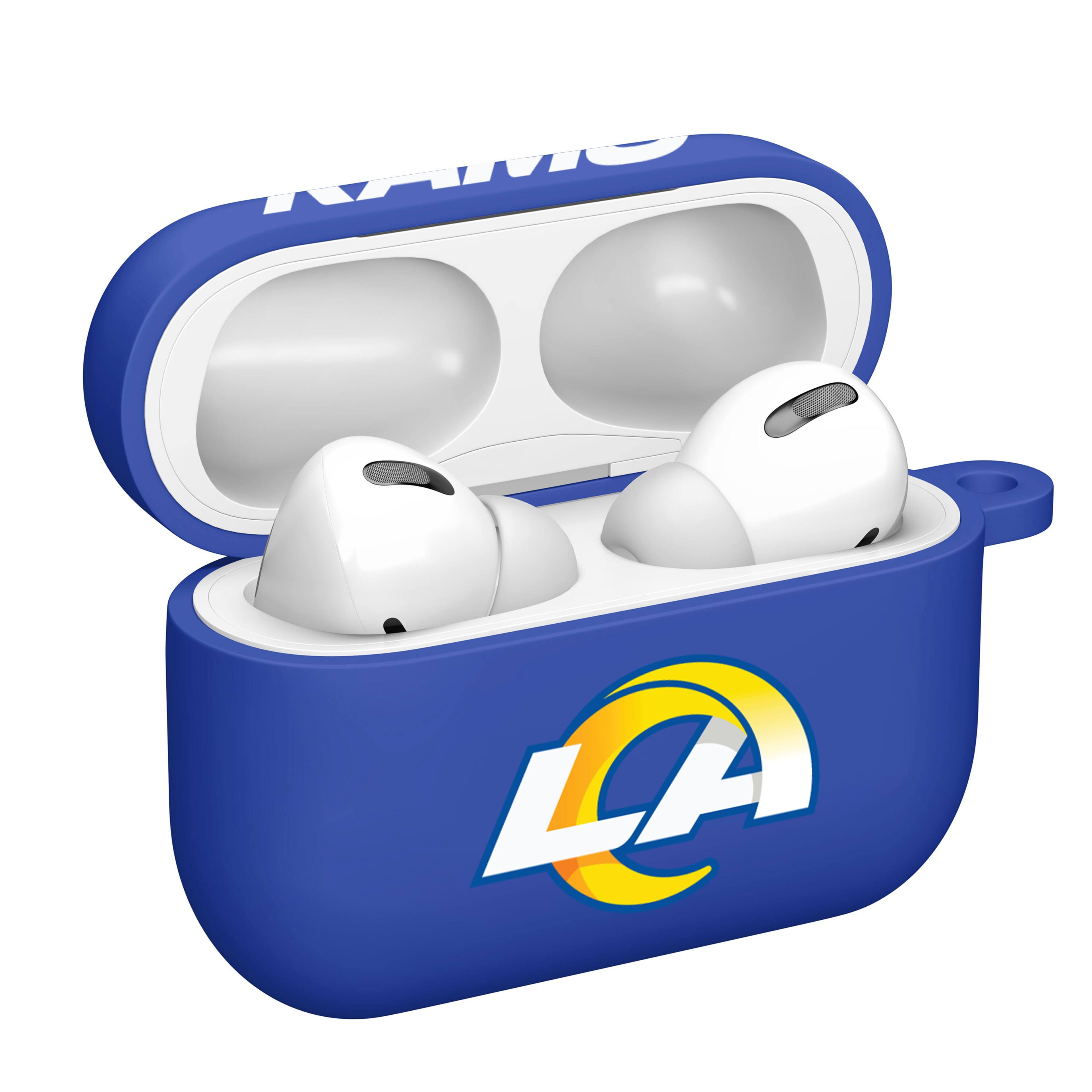 Alt View 1. Artinian - Los Angeles Rams AirPods Pro Silicone Case Cover - Blue.