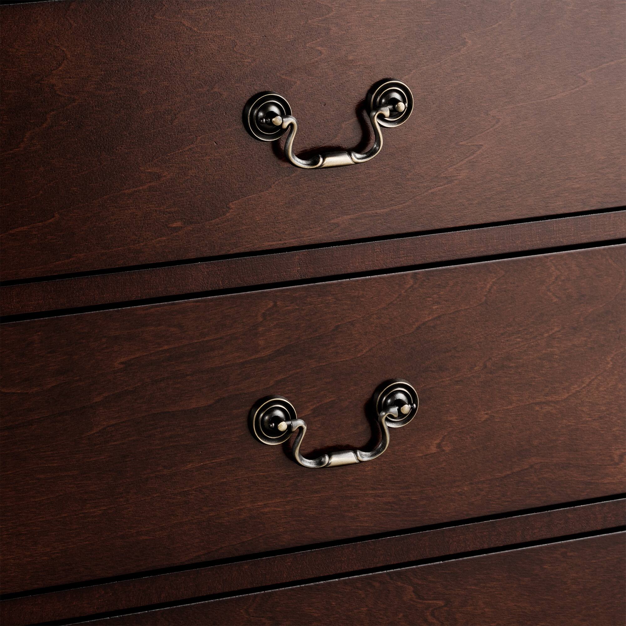 Alt View 6. Vaczon - Solid Wood 5-Drawer Bedroom Dresser, English Dovetail Chest of Drawers for Clothes and Home Storage - Cherry.