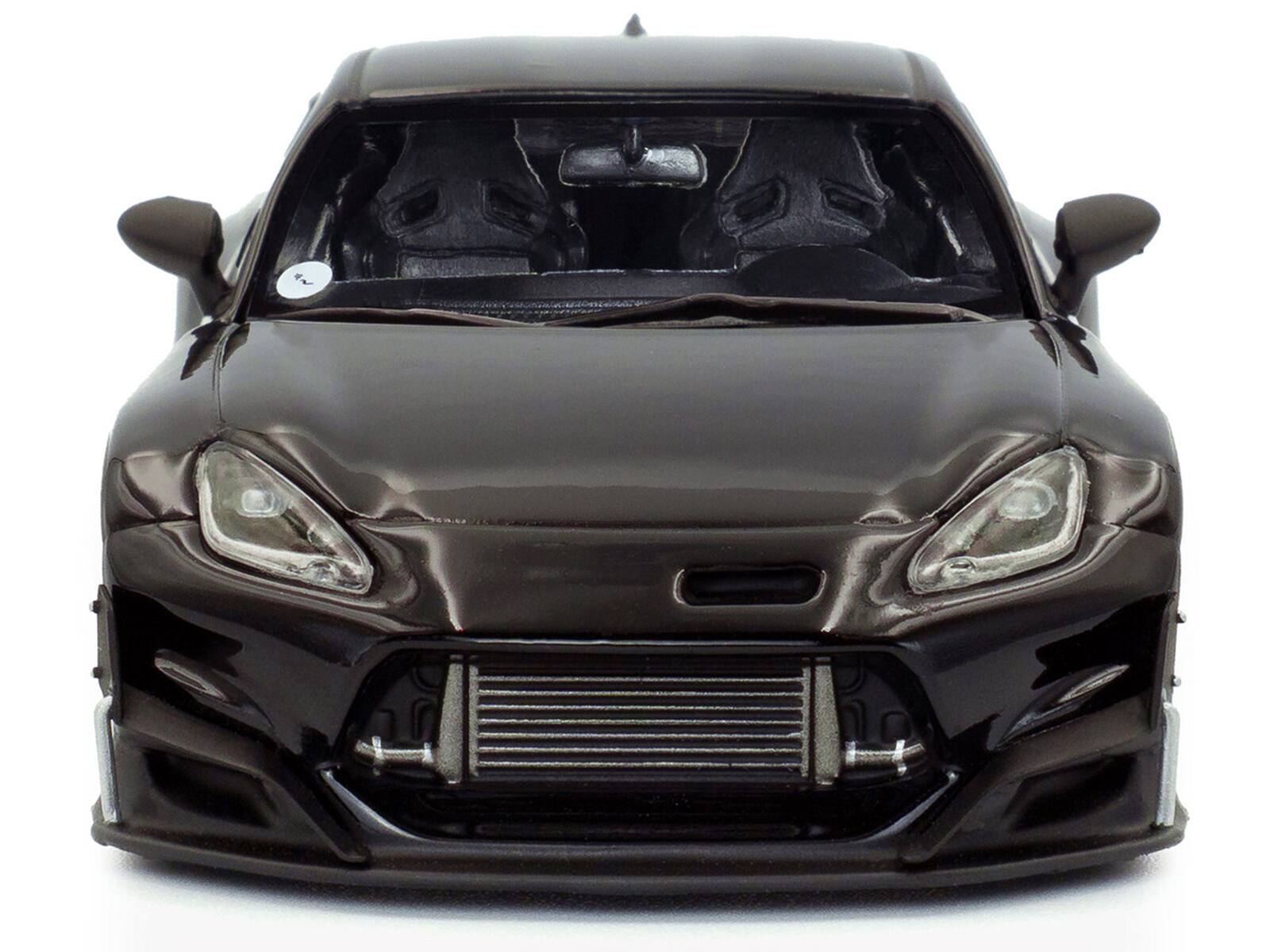 Alt View 3. Solido - 2022 Toyota Pandem GR86 Black 1/43 Diecast Model Car by Solido.