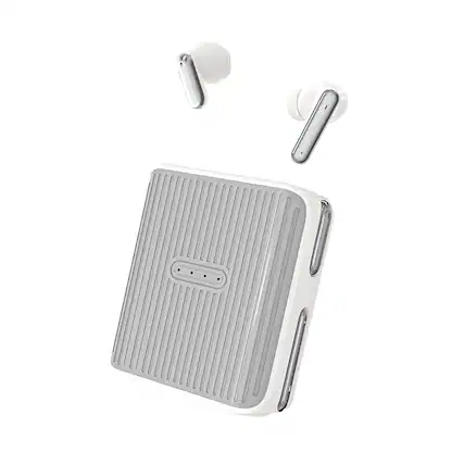 Front. BEARSOLIM - AI simultaneous interpretation Bluetooth headphones for couples - Grey.