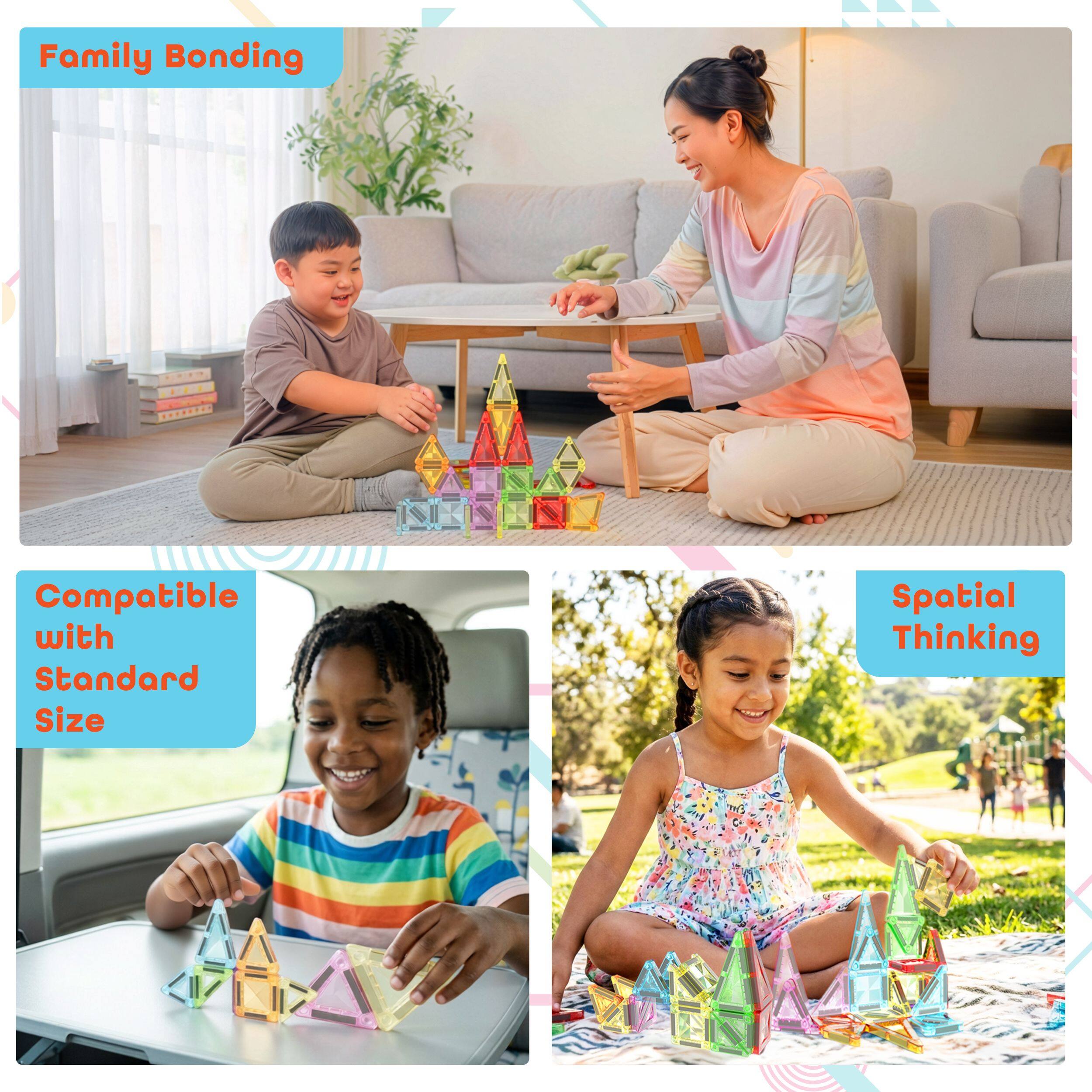 Family Bonding  
Compatible with Standard Size  
Spatial Thinking