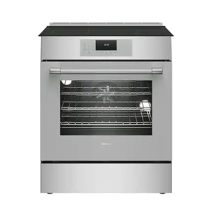 Thermador - Masterpiece 30 in. Wide 4.6 Cu. Ft. Slide-in Electric Induction True Convection Range with 4 Elements - Stainless Steel