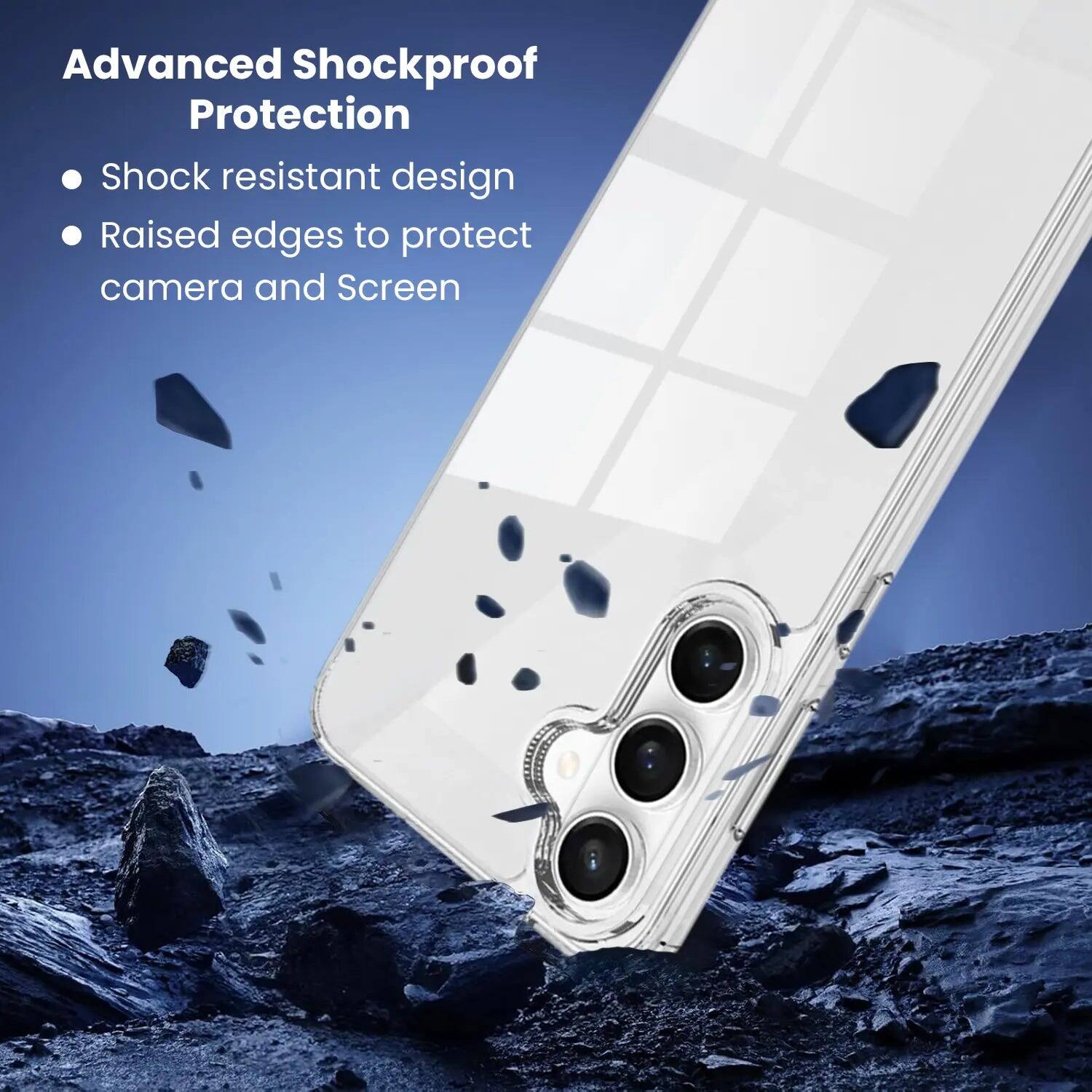 Advanced Shockproof Protection  
- Shock resistant design  
- Raised edges to protect camera and screen