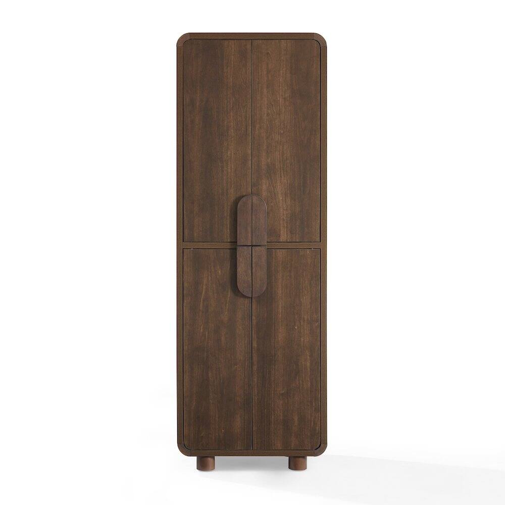 Alt View 1. Crosley Furniture - Millie Pantry - Brown.