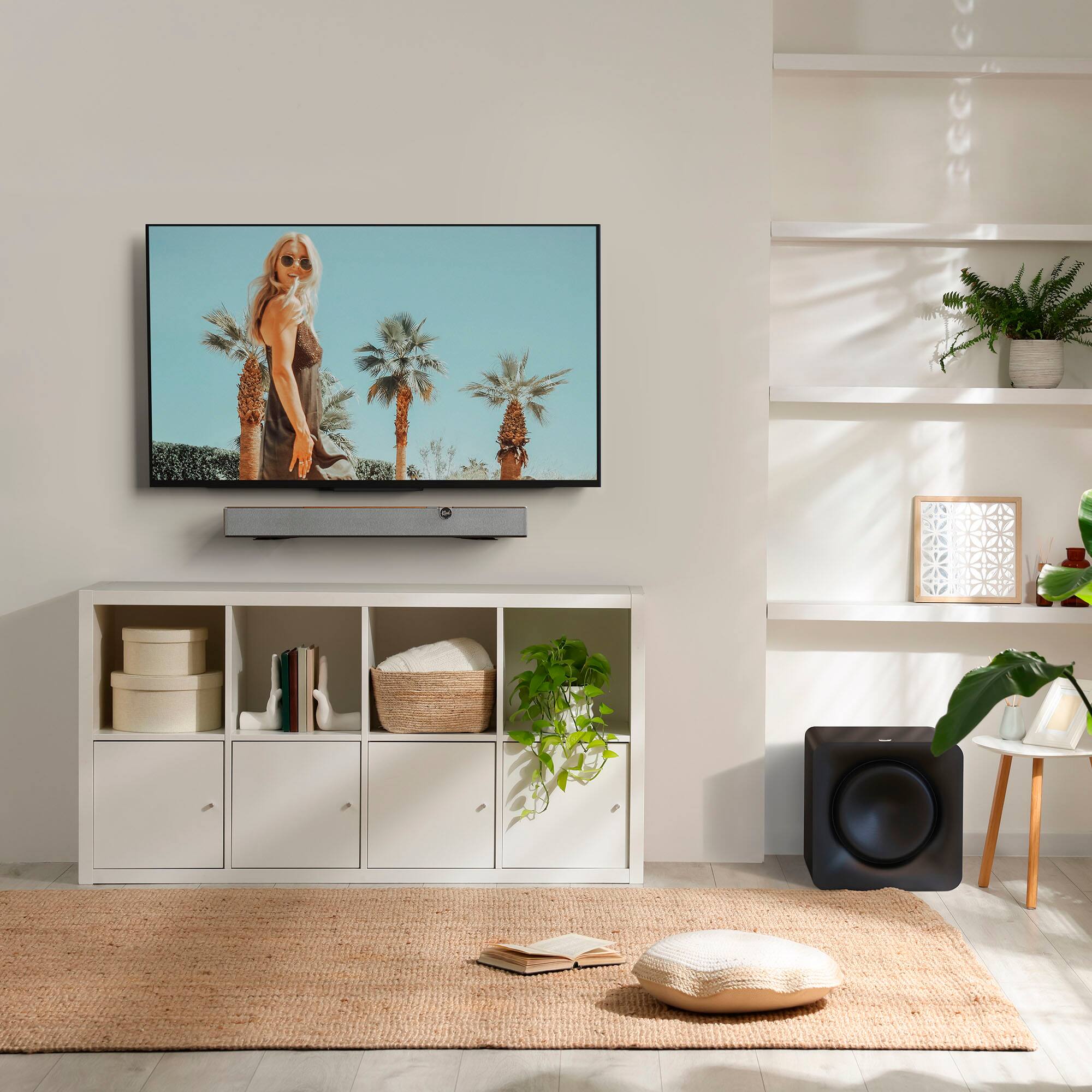 Alt View 5. Klipsch - Flexus CORE 100 2.1 Soundbar - Walnut.