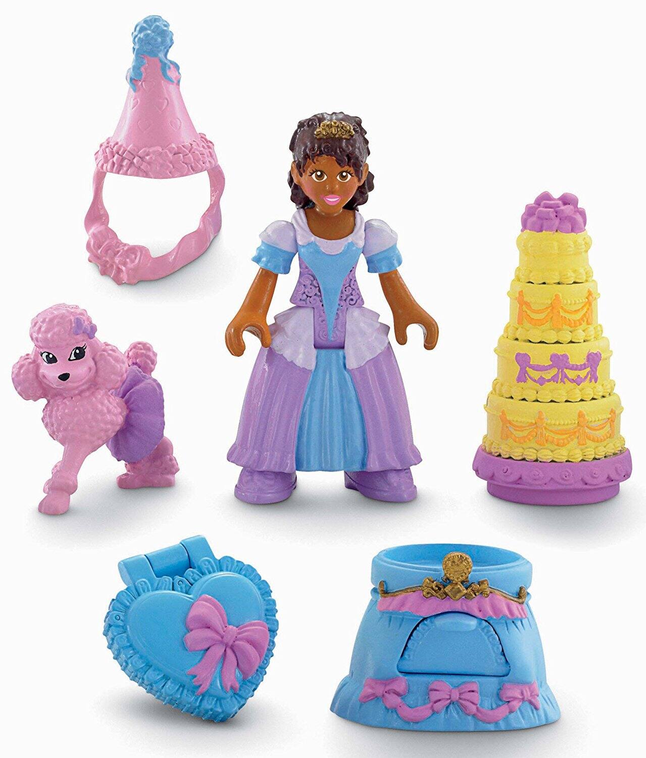 Fisher-Price - Precious Places Nadia, The Party Princess Figure & Accessories - From Fisher Price - Multi