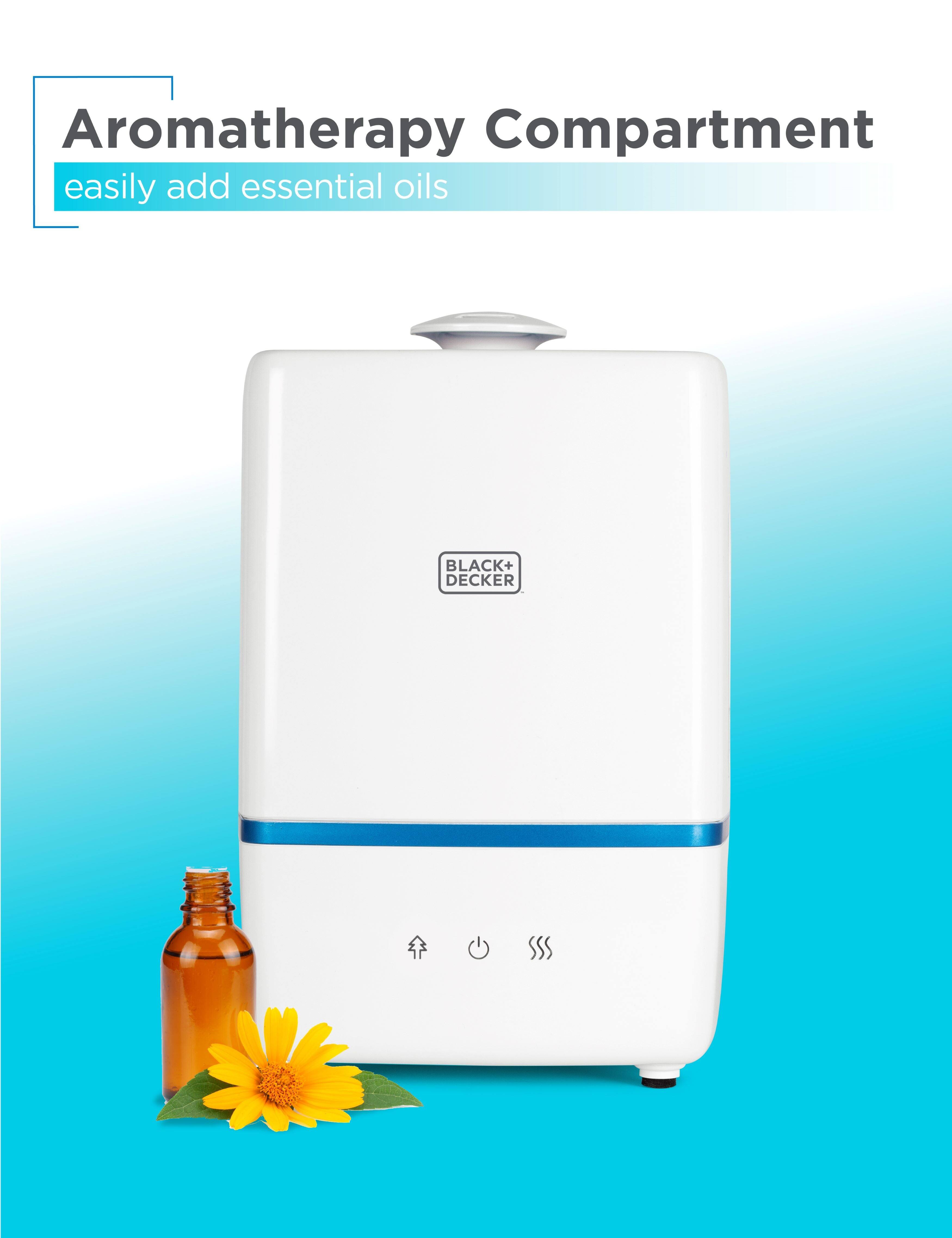 Aromatherapy Compartment: Easily add essential oils. BLACK+DECKER.