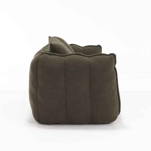 Alt View 6. GOODSILO - Premium Two-Person Square Recliner Sofa with High Resilience Foam Core for Ultimate Comfort and Relaxation - Olive Green.