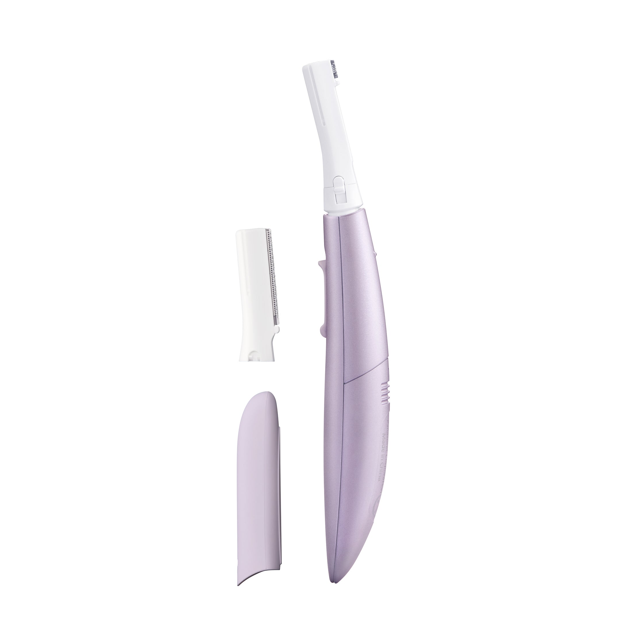 Left. Panasonic - Gentle Eyebrow and Facial Hair Trimmer - Purple.