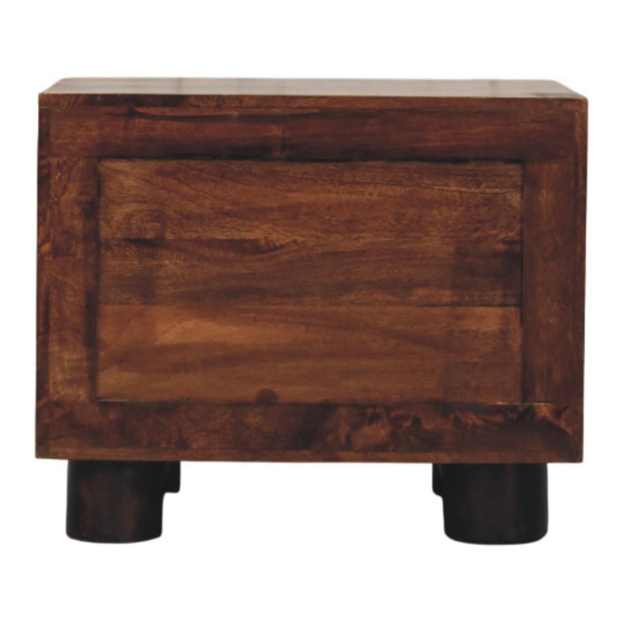 Alt View 6. Artisan Furniture - Artisan Furniture Solid Wood California Walnut Two Drawer Bedside, Brown - Brown.