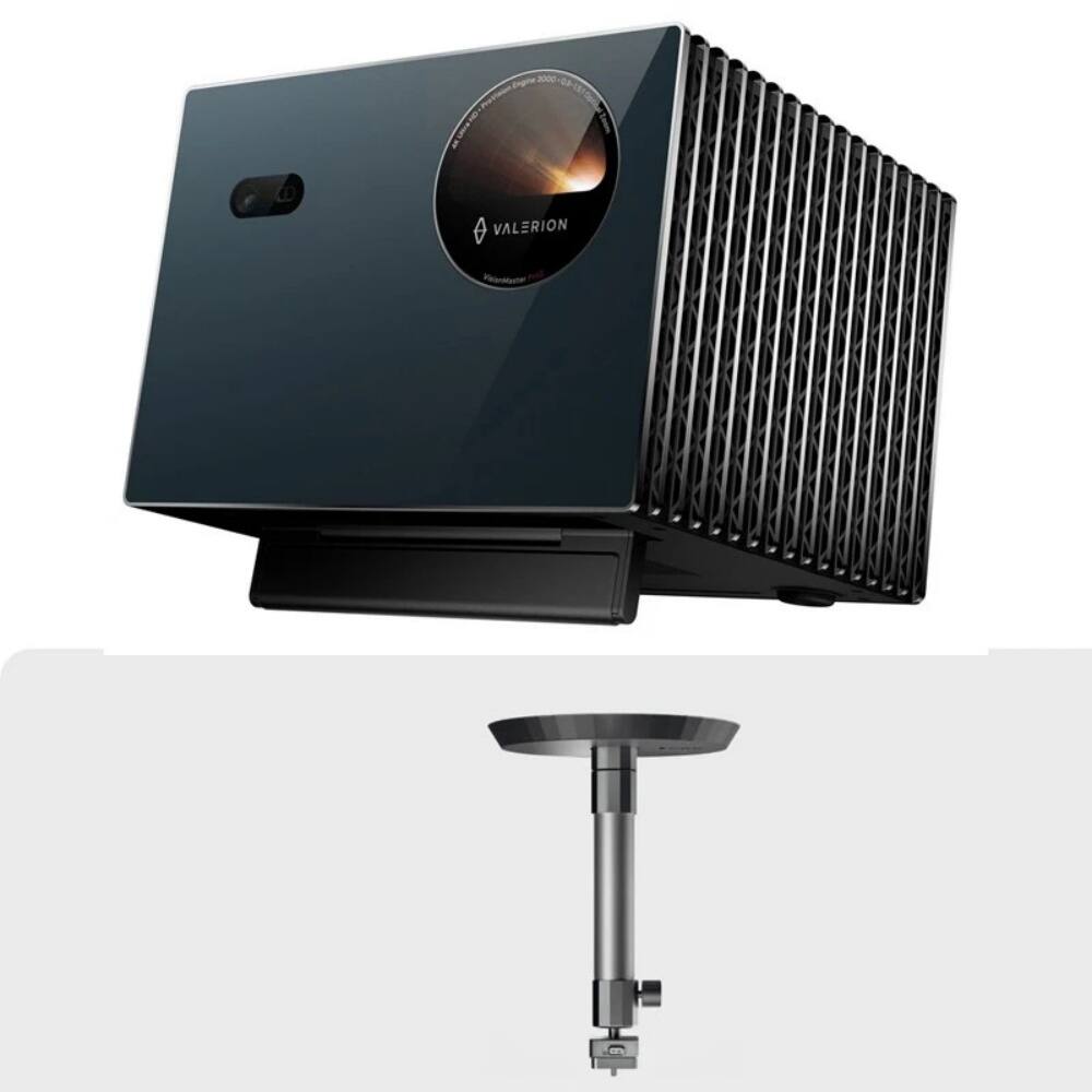 Front. Valerion - Valerion VisionMaster Pro2-NB 4K Triple-Laser Projector 3000 ISO lm with Ceiling Mount Bundle - Nocturne Blue.