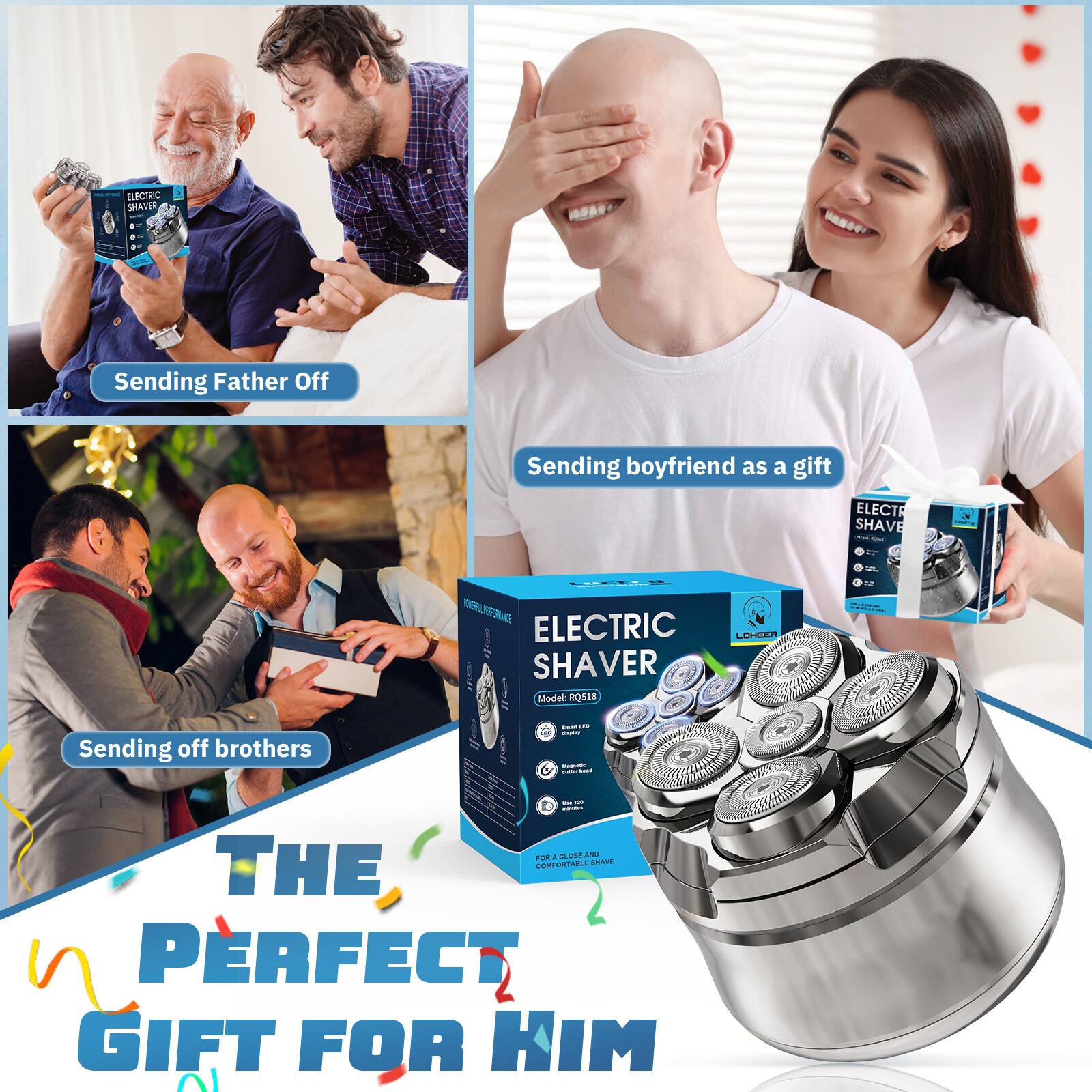 CTBC SHAYSR - Sending Father Off  
Sending boyfriend as a gift  
ELECTRIC SHAVER - Model: RQ5518  
Sending off brothers  
THE PERFECT GIFT FOR HIM