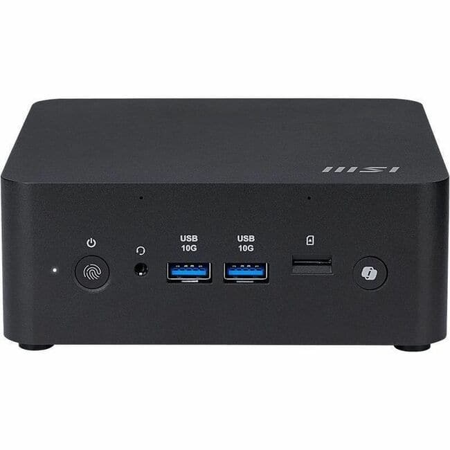MSI - Cubi NUC AI+ 2MG Cubi NUC AI+ 2MG-022US Desktop Computer - Intel Core Ultra 9 288V - 32 GB - 1 TB SSD - Mini PC - Black