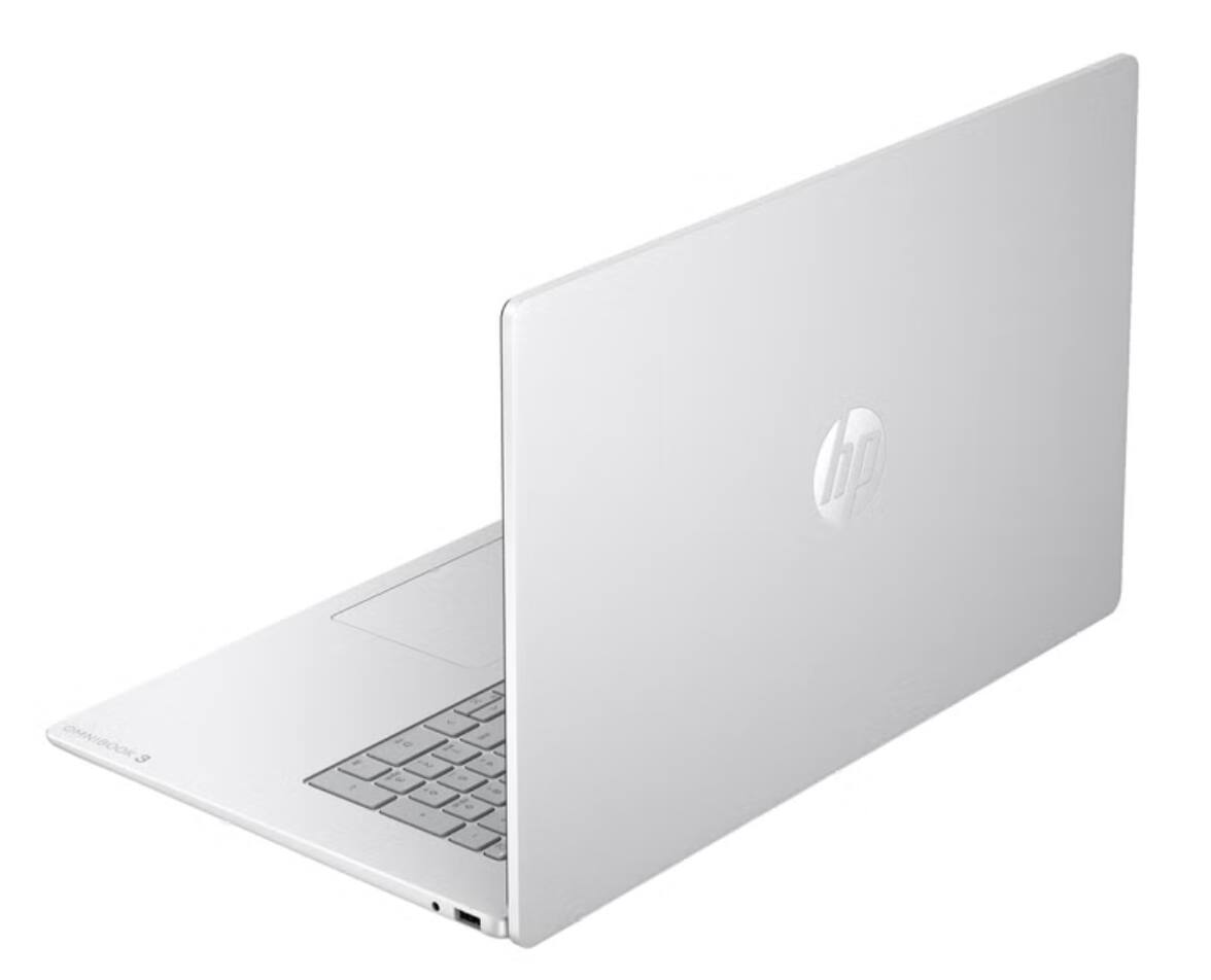 Alt View 7. HP - OmniBook 3 Laptop 17.3 FHD Display (Ryzen 5 130, 64GB, 2TB SSD, Win 11 Pro) w/Dockztorm Wireless Mouse - Silver.