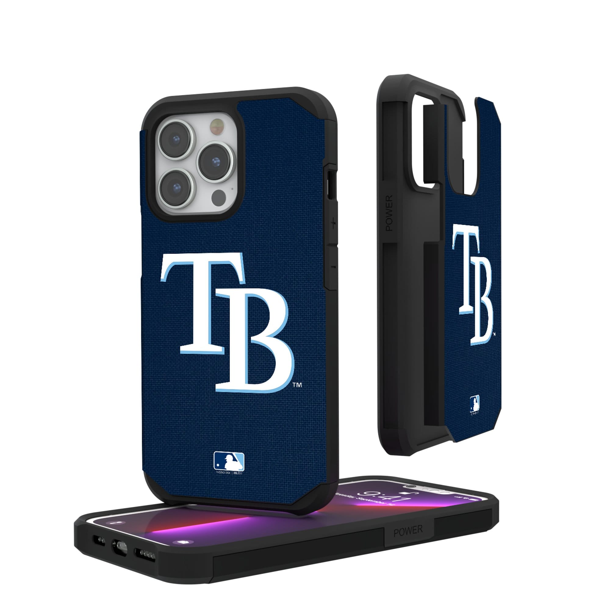 Keyscaper - MLB - Tampa Bay Rays iPhone Solid Design Rugged Case - 15 - Multicolor price history on PriceWatchPro