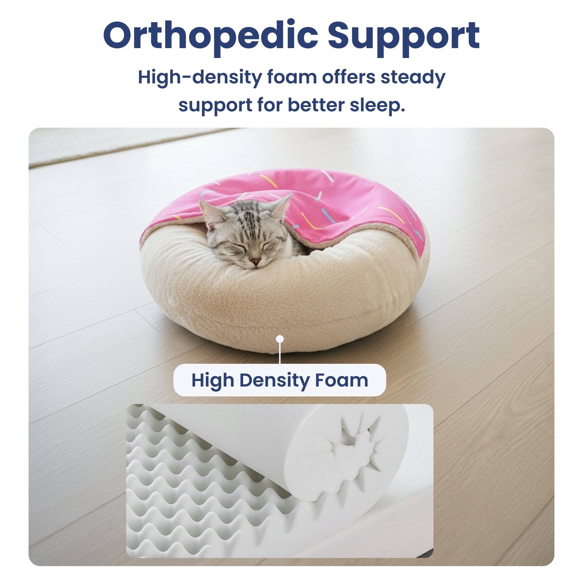 Orthopedic Support  
High-density foam offers steady support for better sleep.  
High Density Foam
