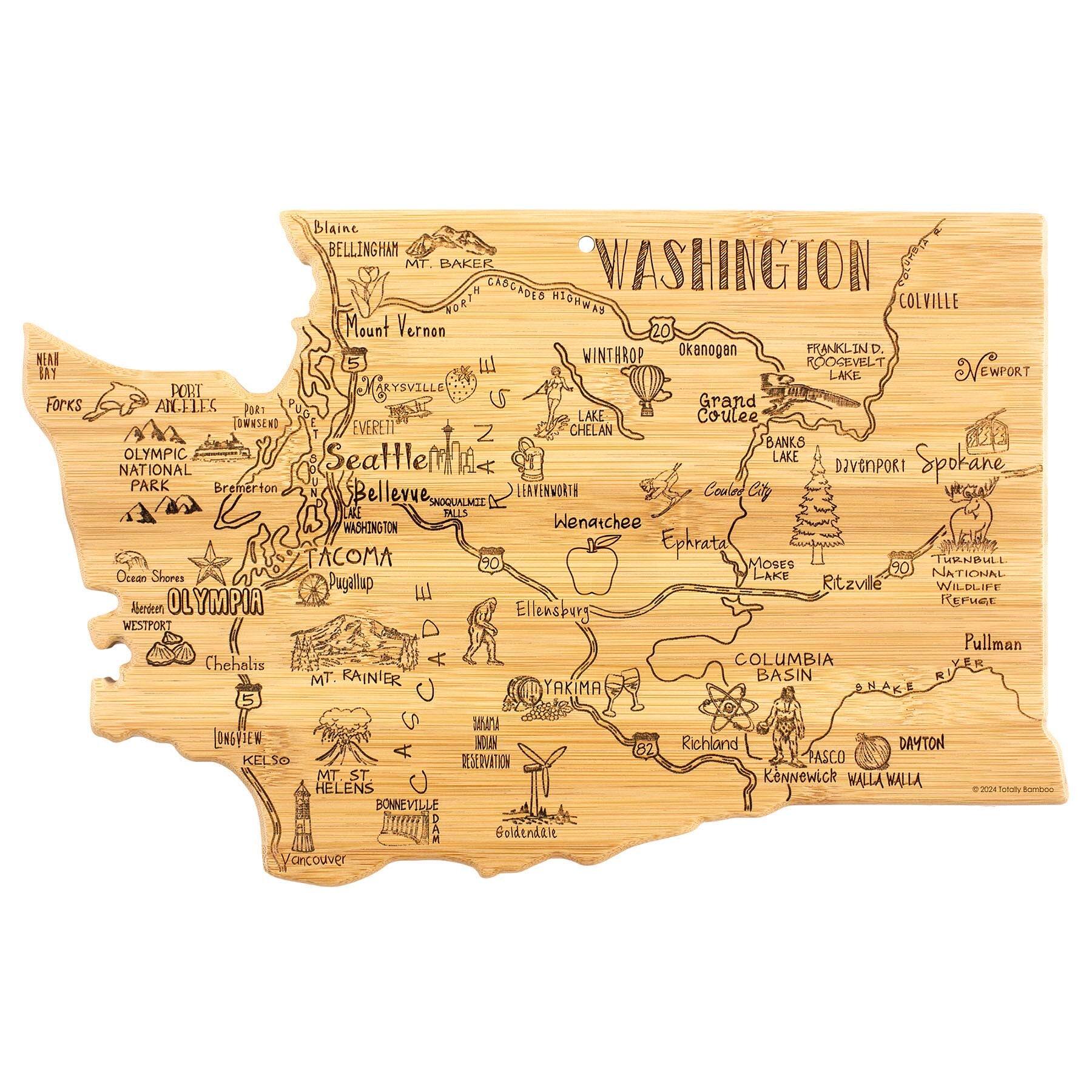 "Totally Bamboo - Destination Washington Cutting Board, 15-1/2"" x 10""" price history on PriceWatchPro