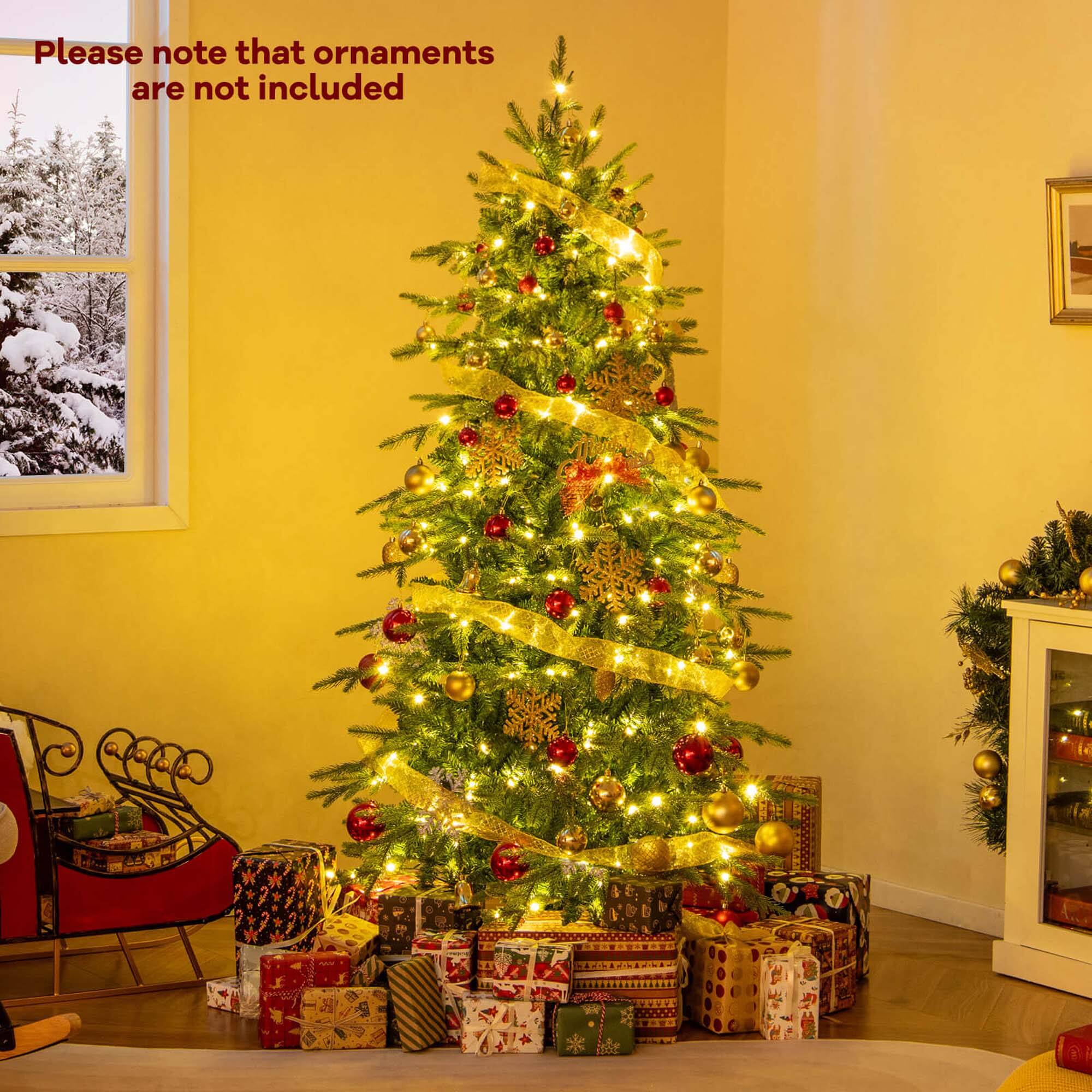 Please note that ornaments are not included.