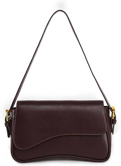 Front. Vulpecula Spade - PU Leather Tote Bag for Women with 2 Removable Straps and Zipper Closure - A-coffee Color.