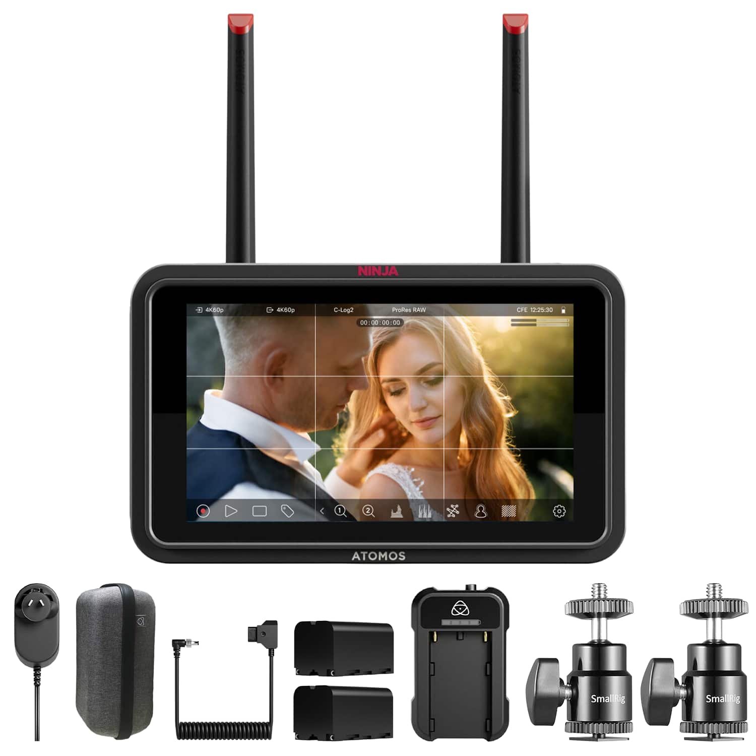 Atomos - Ninja TX GO 5" Camera Monitor-recorder, HDMI Kit - Black