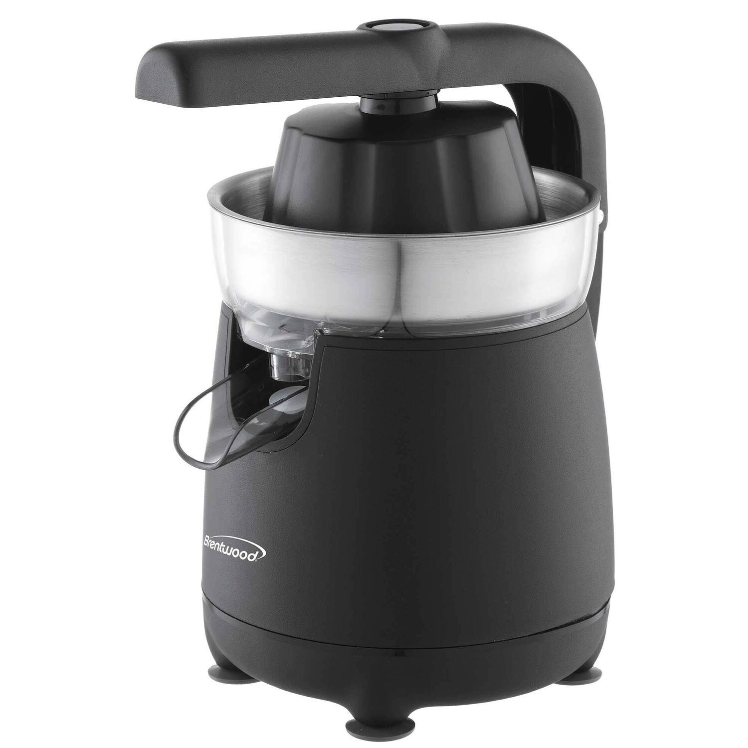 Brentwood - J-26bk 80-watt 1-speed Electric Citrus Juicer With Ergonomic Lever - Black