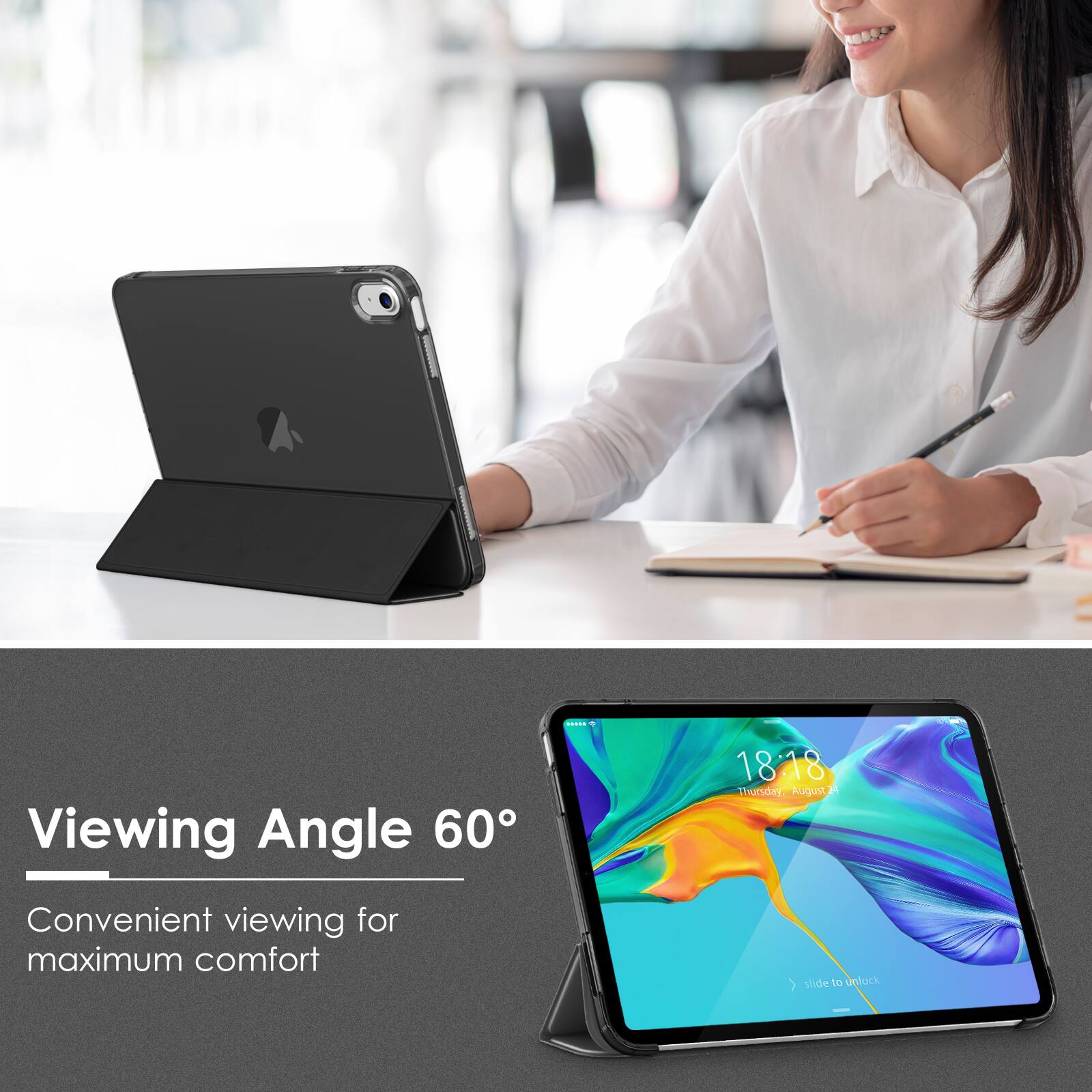 Viewing Angle 60°  
Convenient viewing for maximum comfort