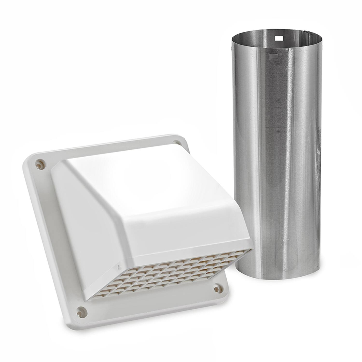 Back. Lambro - 4" x 8-ft UL 2158A Transition Duct Vent Kit.