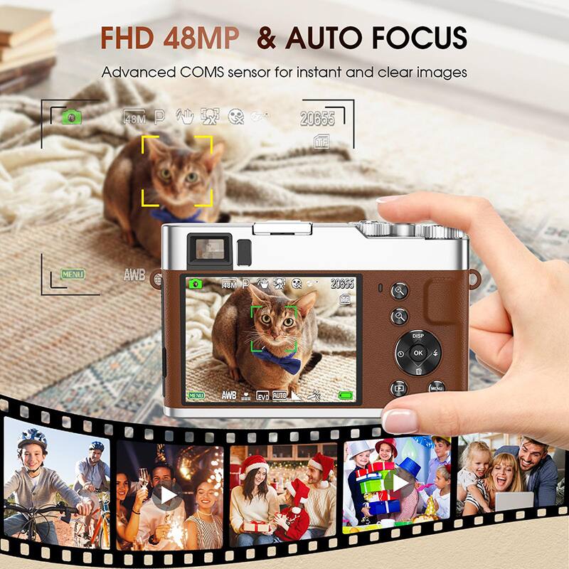 FHD 48MP & AUTO FOCUS  
Advanced COMS sensor for instant and clear images