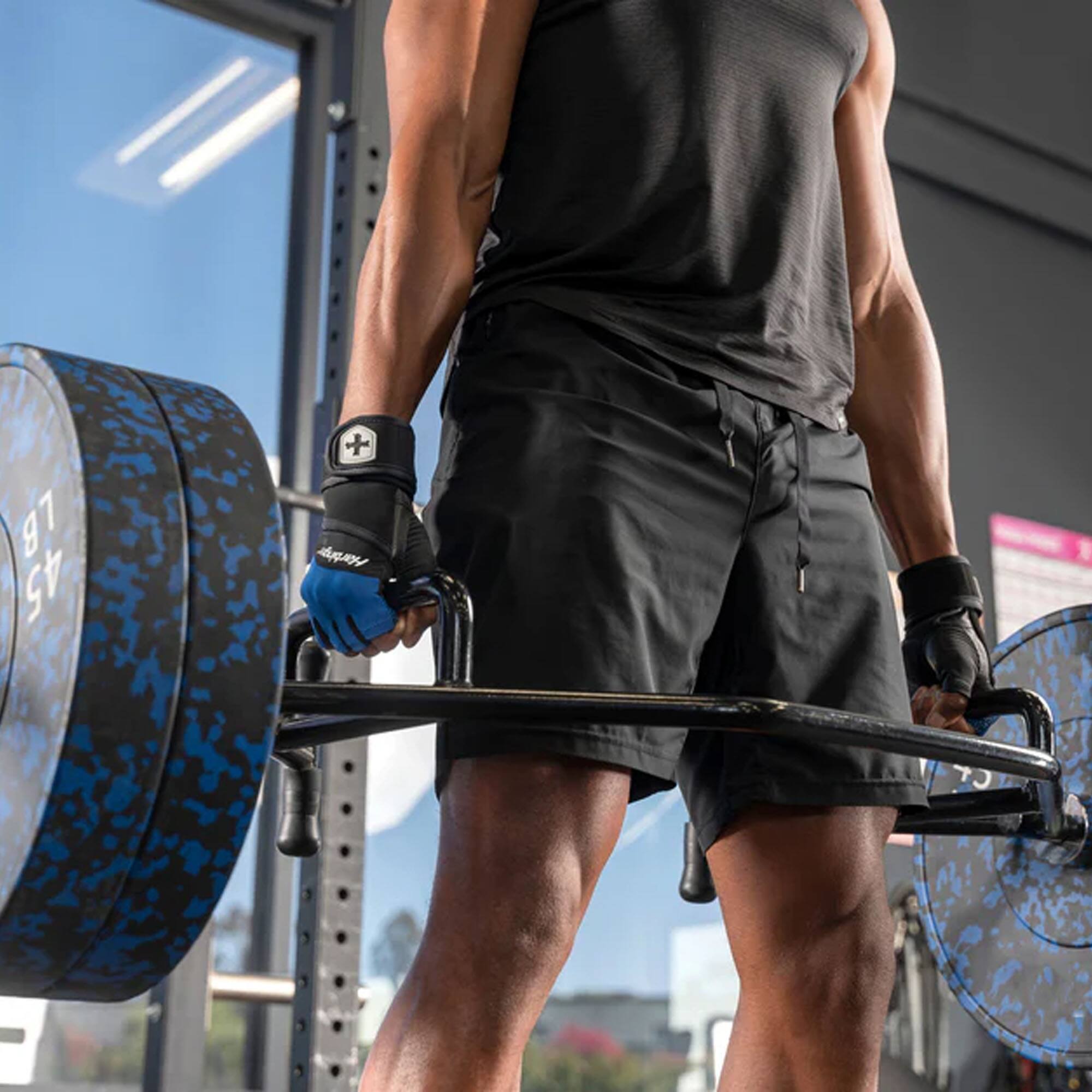 Alt View 2. Harbinger - Harbinger Men's Training Grip Wrist Wrap Gloves 3.0 - Blue - Medium - Blue.