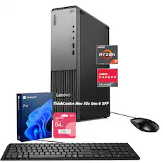 ThinkCentre i AMD2 RYZEN 7 AMD2 RADEON GRAPHICS wdeis: Windows 11 Pro Lenovo ThinkCentre Neo 55s Gen 6 SFF - ADATA 64GB