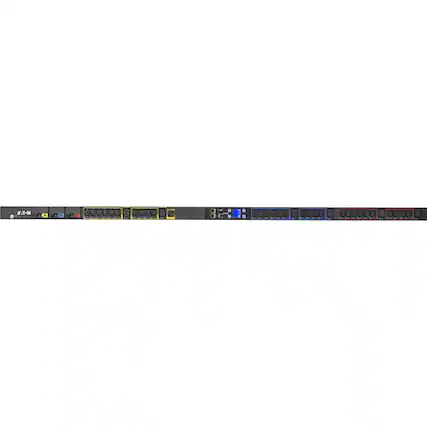 Front. Eaton - Eaton Metered Input Rack PDU 8.64 kW max 120/208V 24A 0U Three-Phase PDU - NEMA L21-30P - 30 x IEC 60320 C13, 6 x IEC - Unknown.