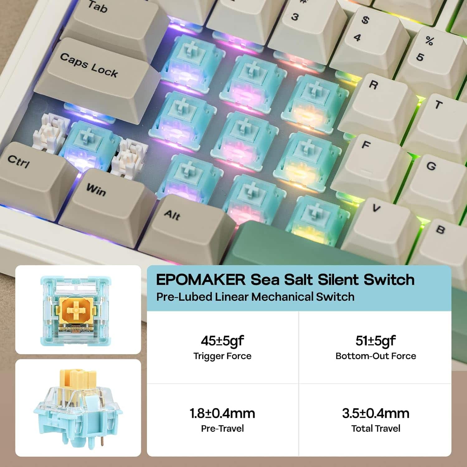 EPOMAKER RT82 Wireless Mechanical Keyboard with Screen, VIA Custom