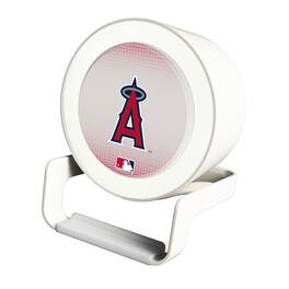 Keyscaper - Los Angeles Angels Linen Print Nightlight Charger & Bluetooth Speaker - White