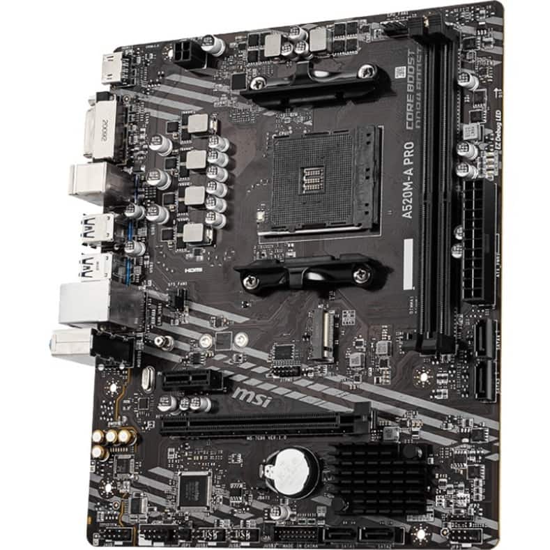MSI A520M A PRO AM4 AMD A520 USB 3.0 Micro ATX AMD Motherboard