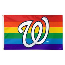 WinCraft - Washington Nationals 3' x 5' Single-Sided Deluxe Team Pride Flag - Multicolor