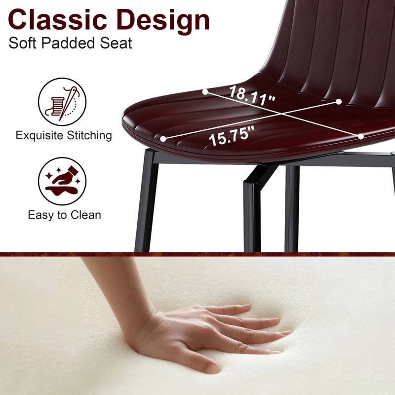 Classic Design  
Soft Padded Seat  
Exquisite Stitching  
18.11" x 15.75"  
Easy to Clean