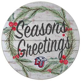Jardine - Liberty Flames 20'' x 20'' Season's Greetings Circle - White