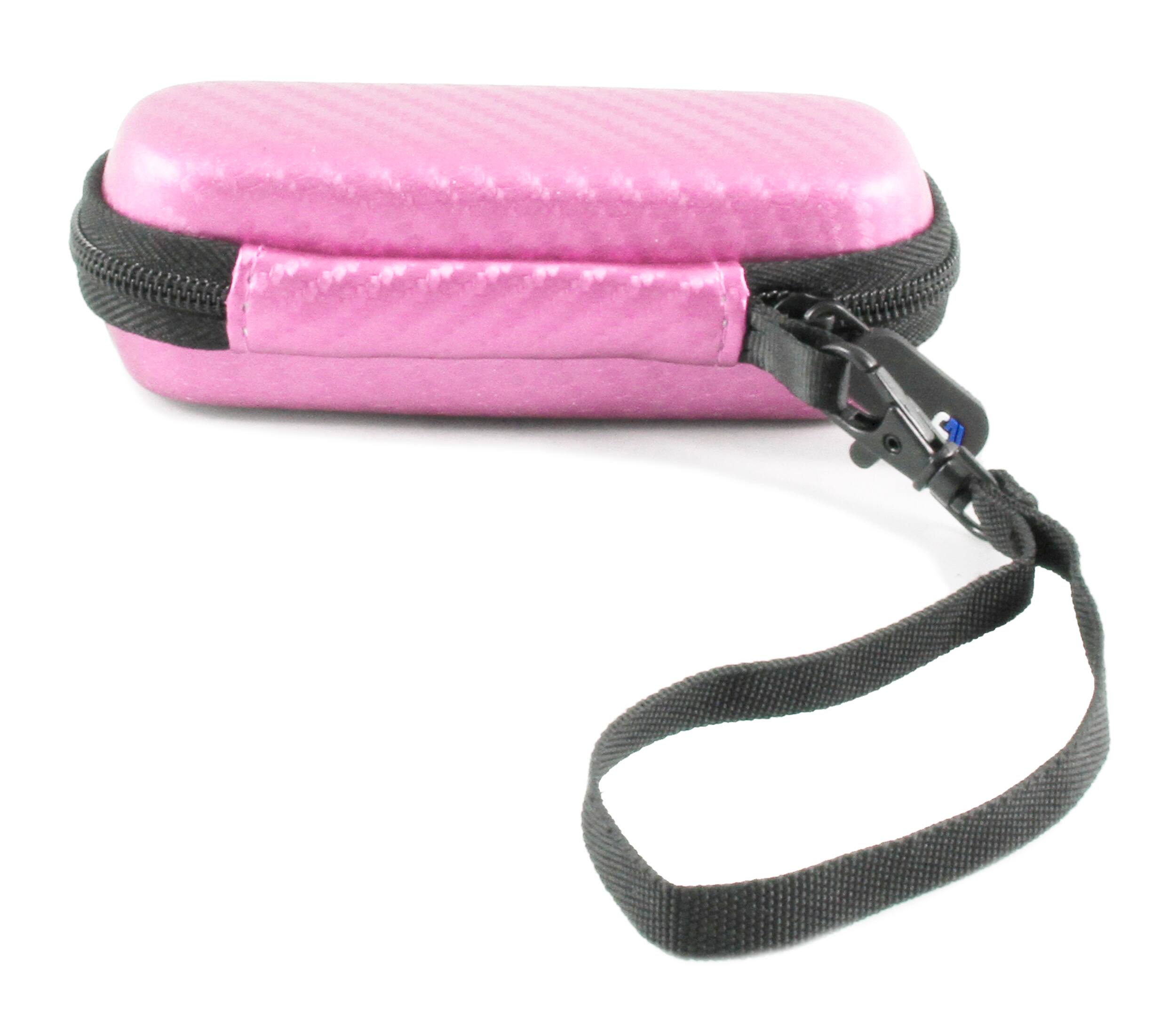 Alt View 2. CASEMATIX - Carrying Case Fits FiiO SNOWSKY Echo Nano Audio Player - Portable Pink EVA Travel Case for Digital Music Player.