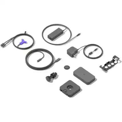 Front. Logitech - Logitech Swytch Laptop Link for Video Conferencing in Meeting Rooms - Purple/Black.