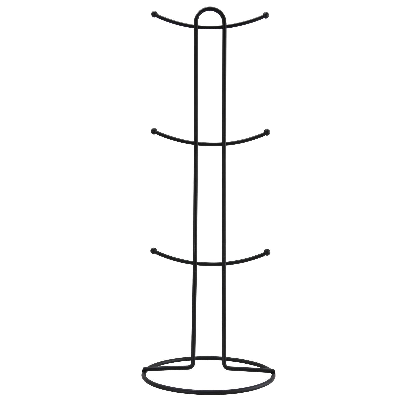 Alt View 9. Elama - Elama Tahitian Waves 6-Piece 12 oz. Mug Set with Stand, Assorted Colors - Assorted.