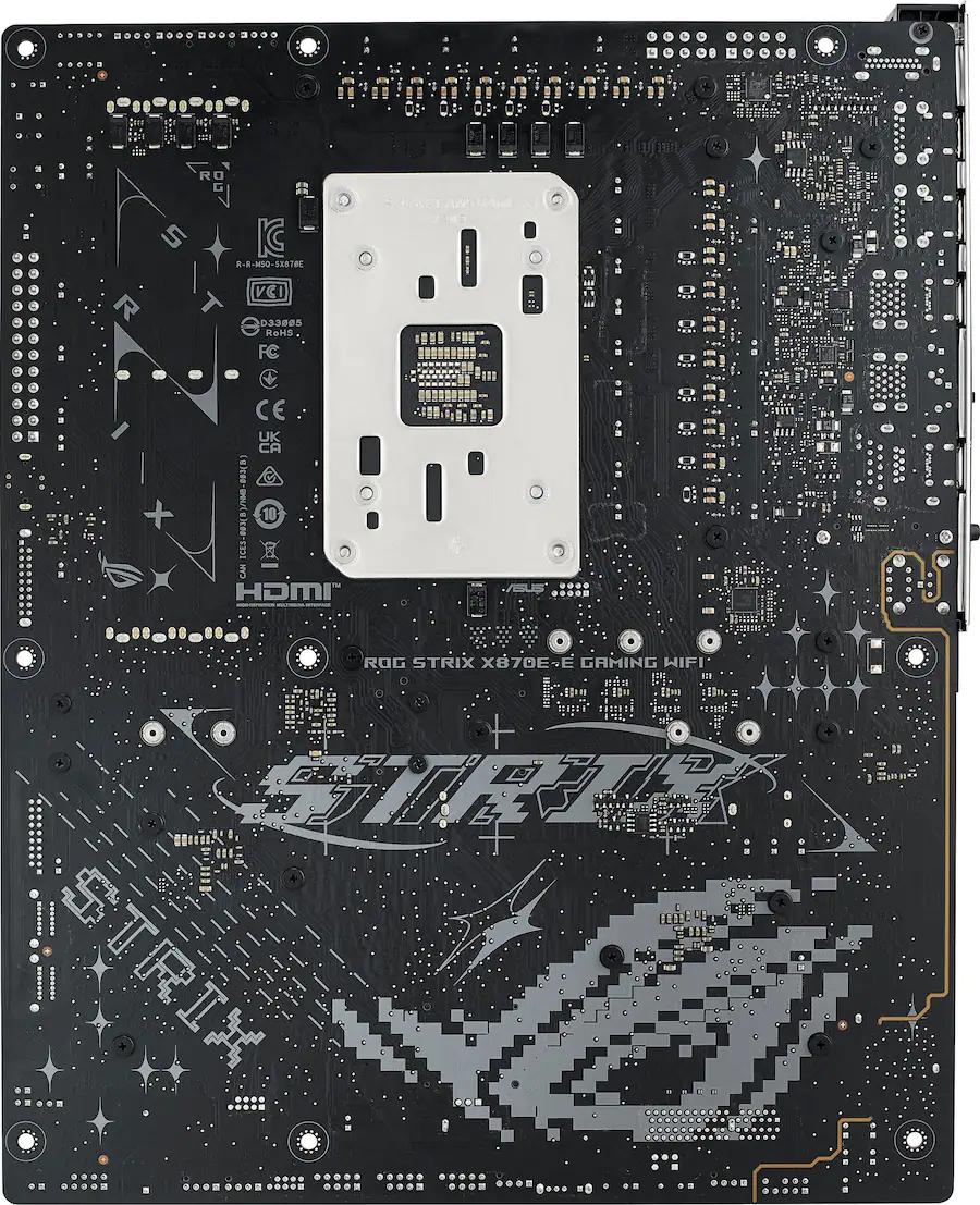 ASUS ROG STRIX X870E E GAMING WIFI (Socket AM5) AMD X870 ATX DDR5 Wi Fi ...
